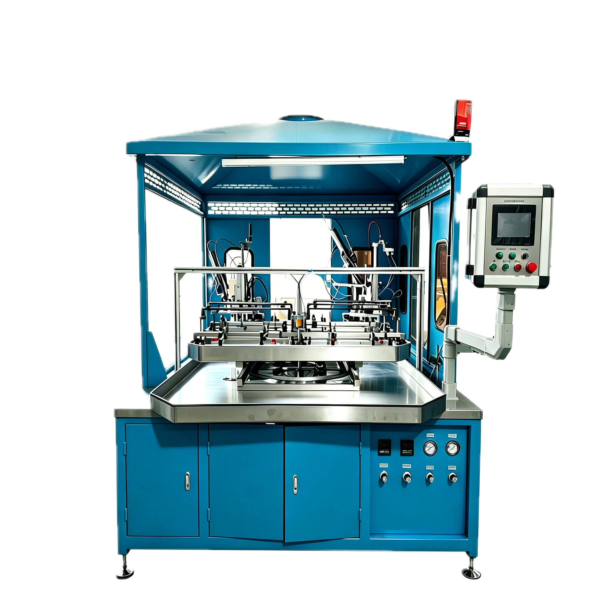 Turntable-Type Copper Manifold Brazing Machine